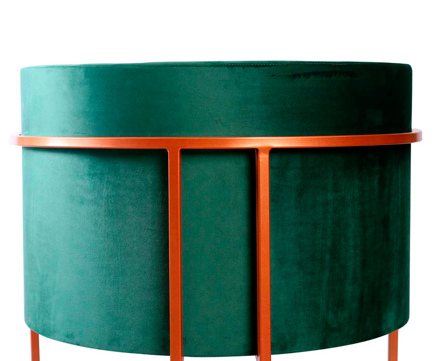Poltrona Luna - Verde e Cobre image number 3