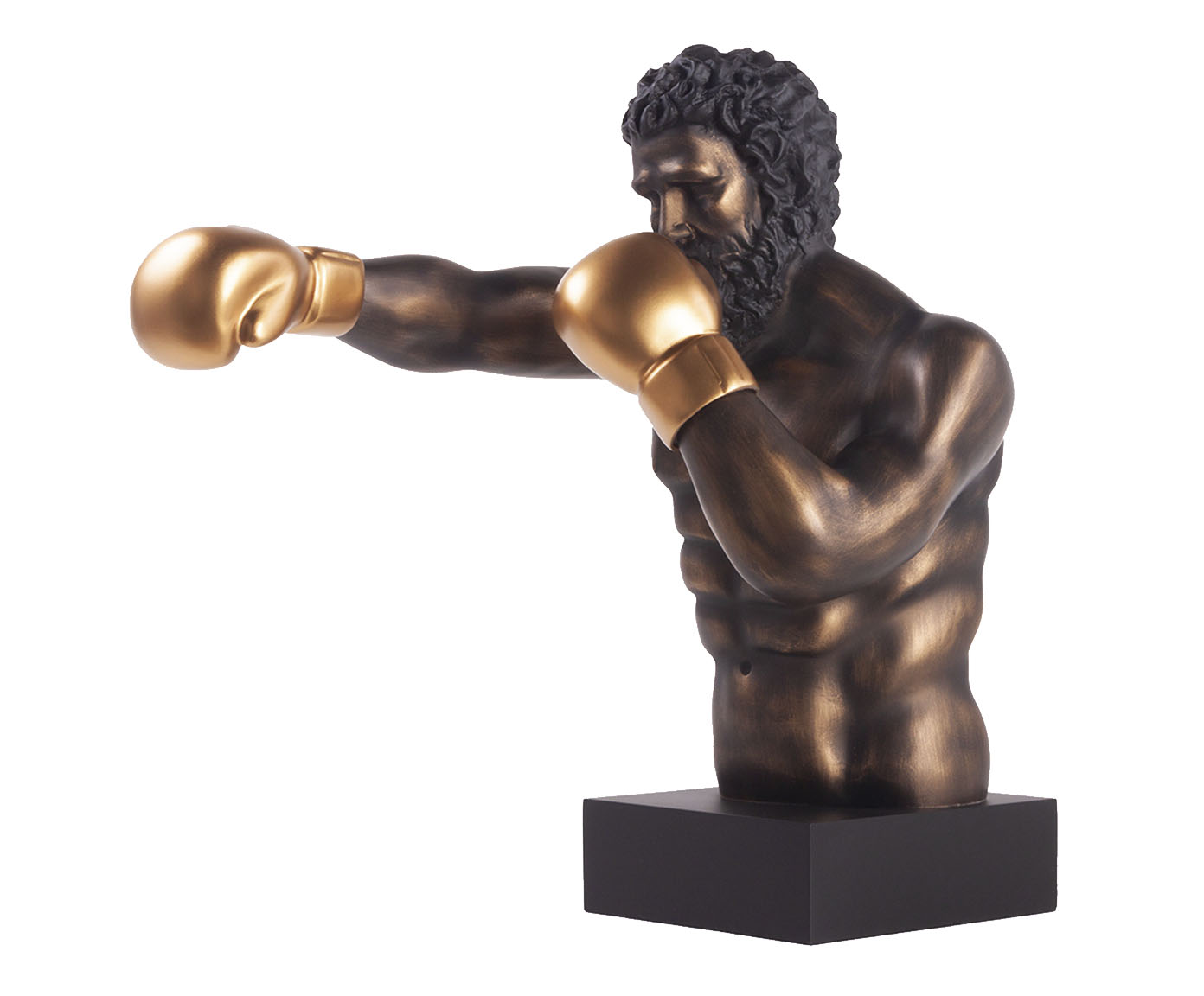 Adorno Pugilista Dourado Envelhecido - image 0