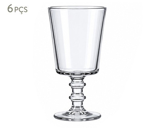 Jogo de Ta&ccedil;as para Vinho Bamboo Transparente - image 0