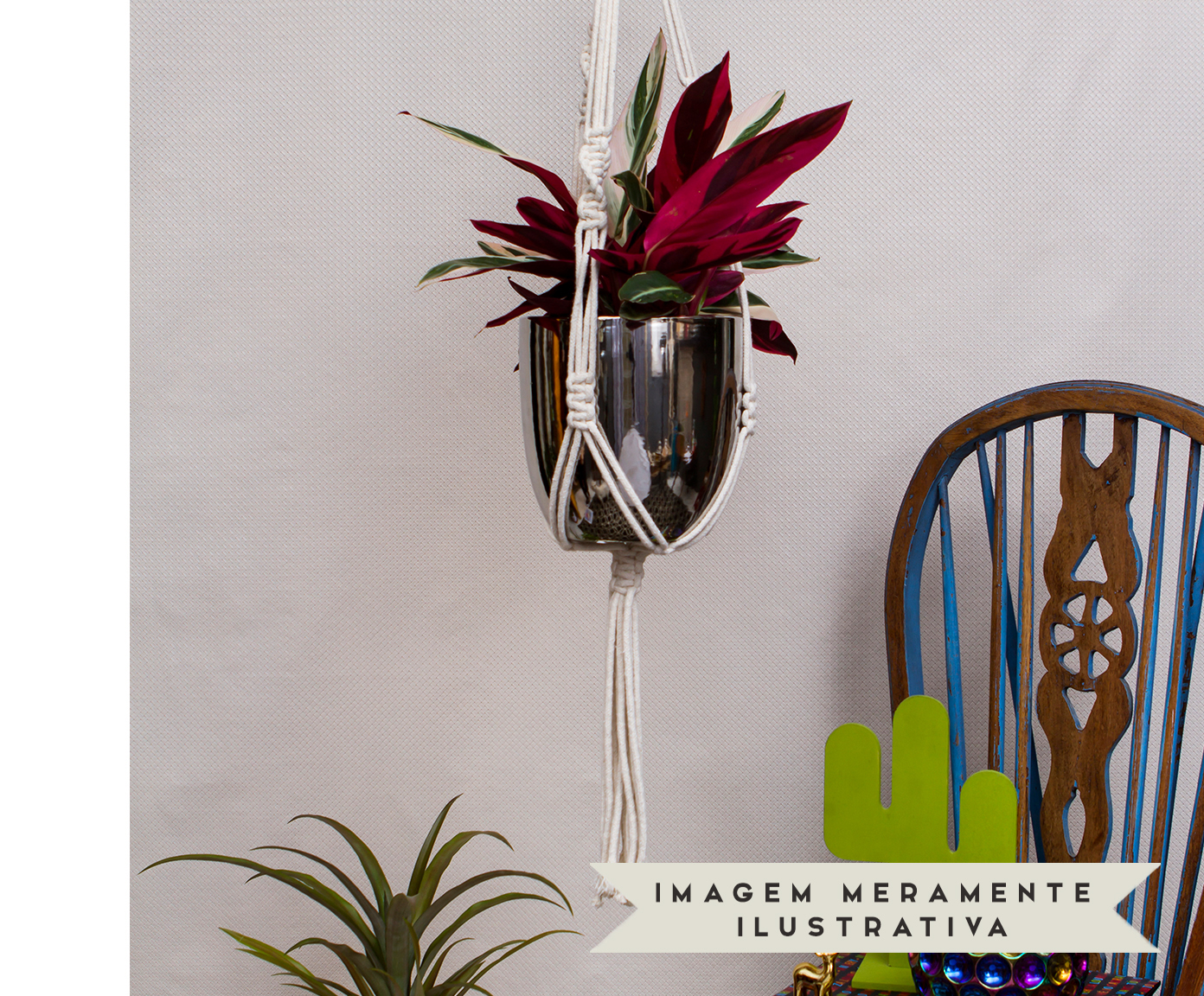 Hanger em Macram&ecirc; Clean Cru image number 4