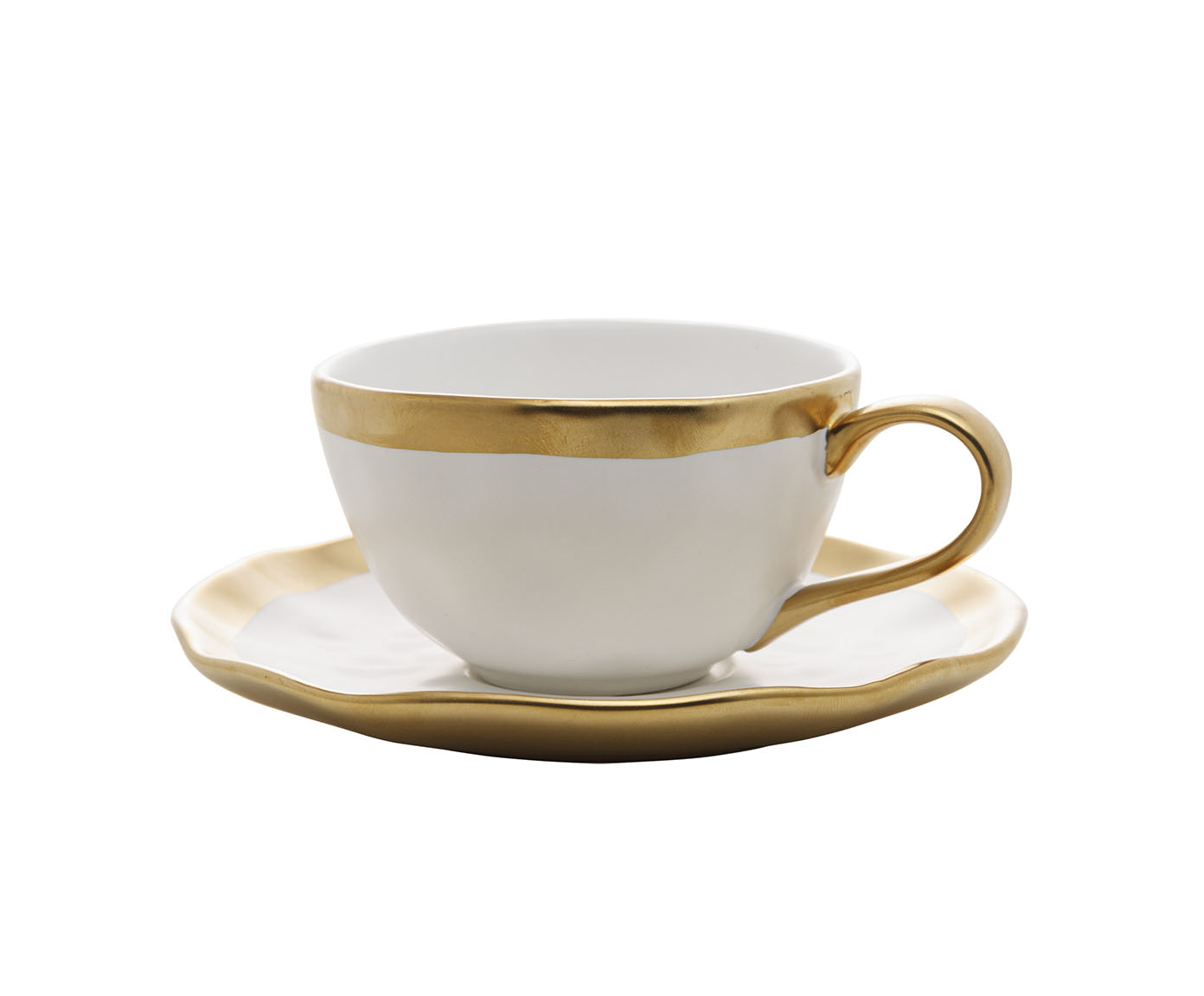 X&iacute;cara para Caf&eacute; Dubai Branco e Dourado - image 0