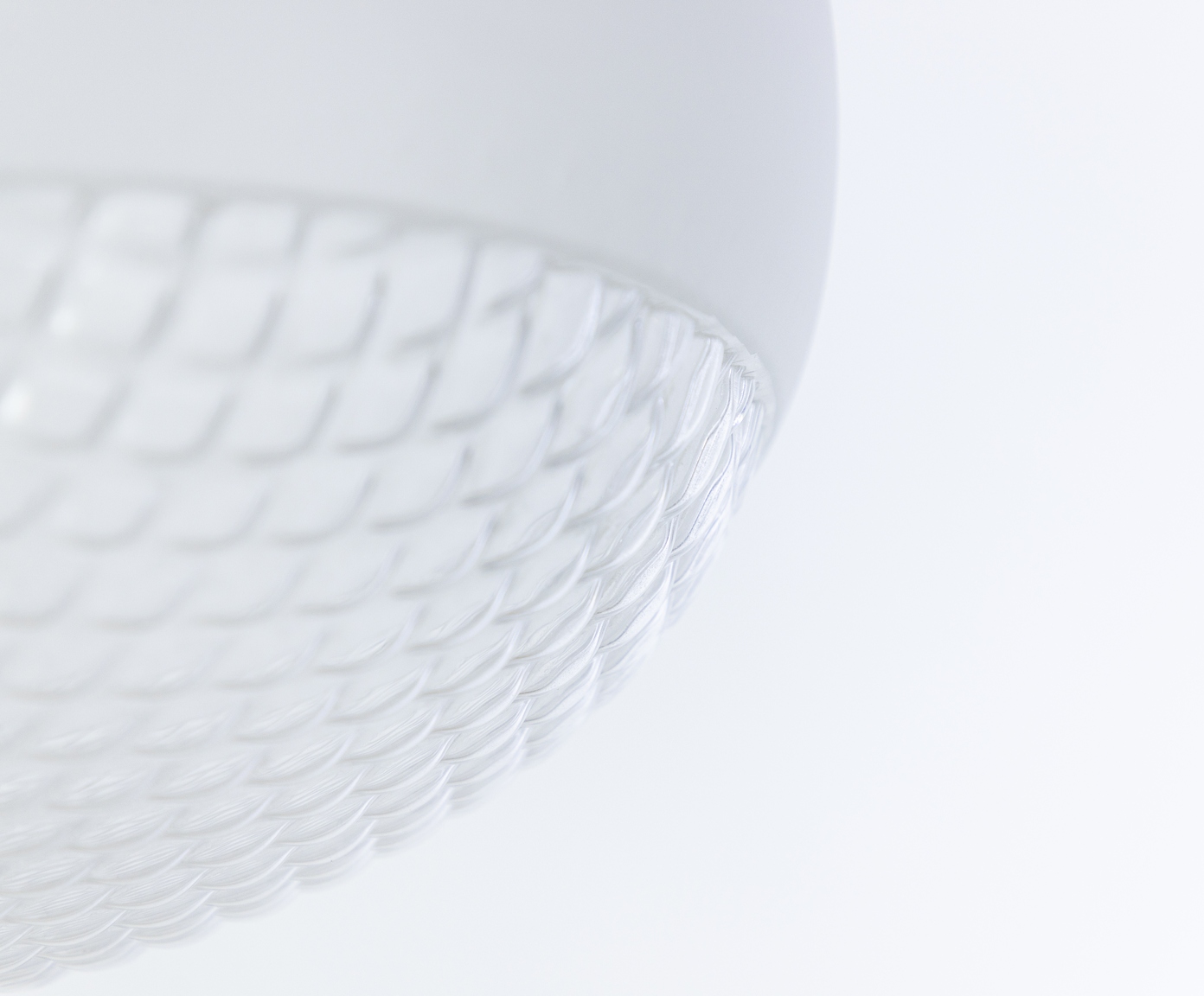 Pendente Leda Transparente e Branco image number 1