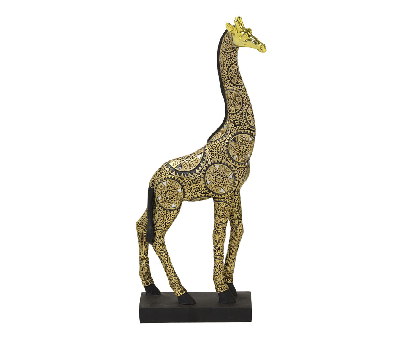 Adorno Girafa em Resina Right - Dourado - image 0