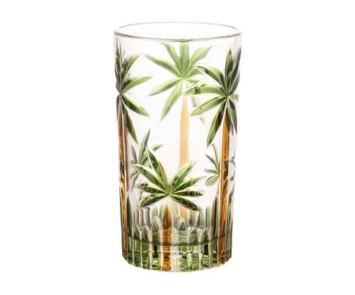 Jogo de Jarra e Copos Palm Tree Handpaint - image 1