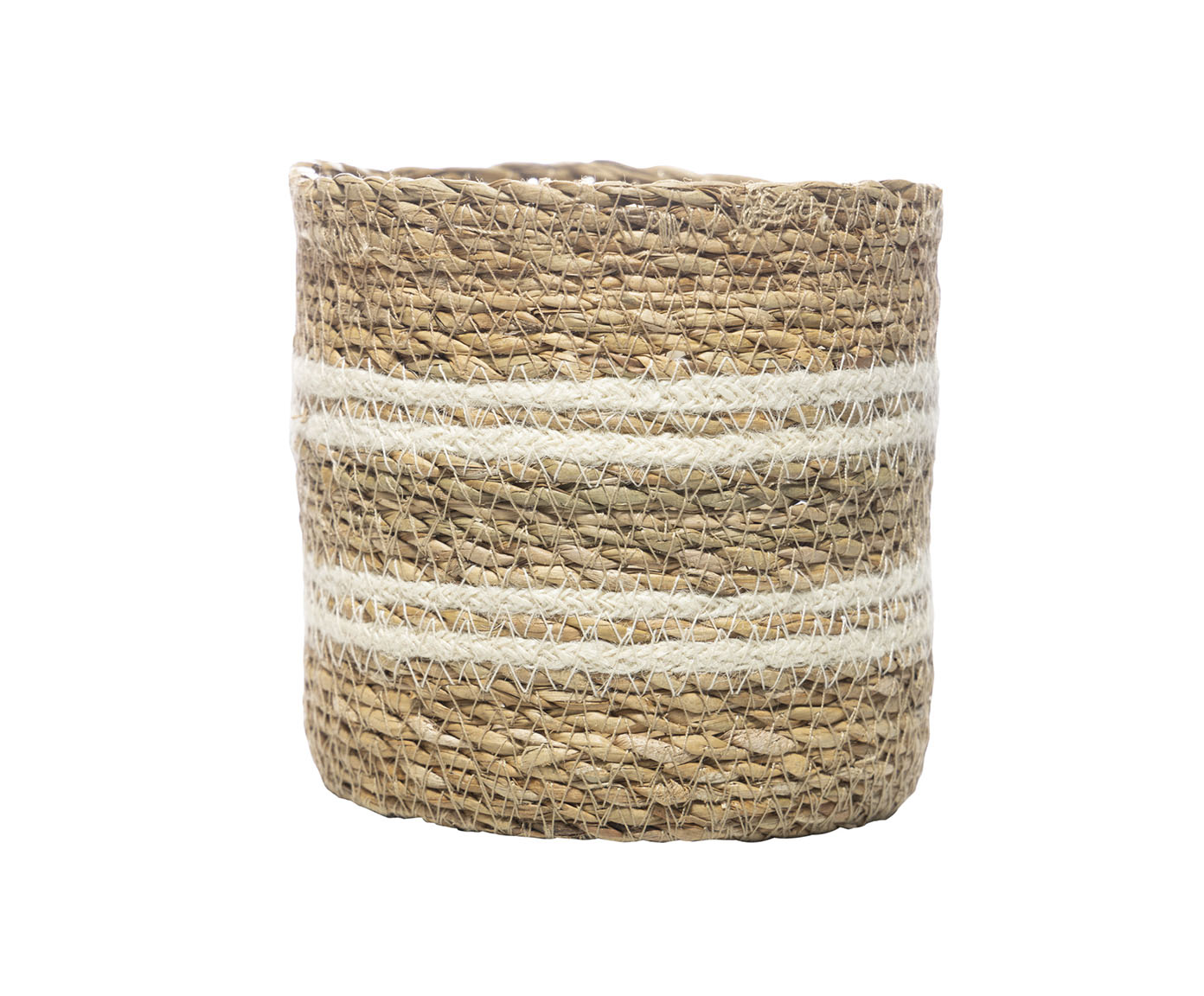 Jogo de Cachepots em Fibra Natural Bicolor image number 1