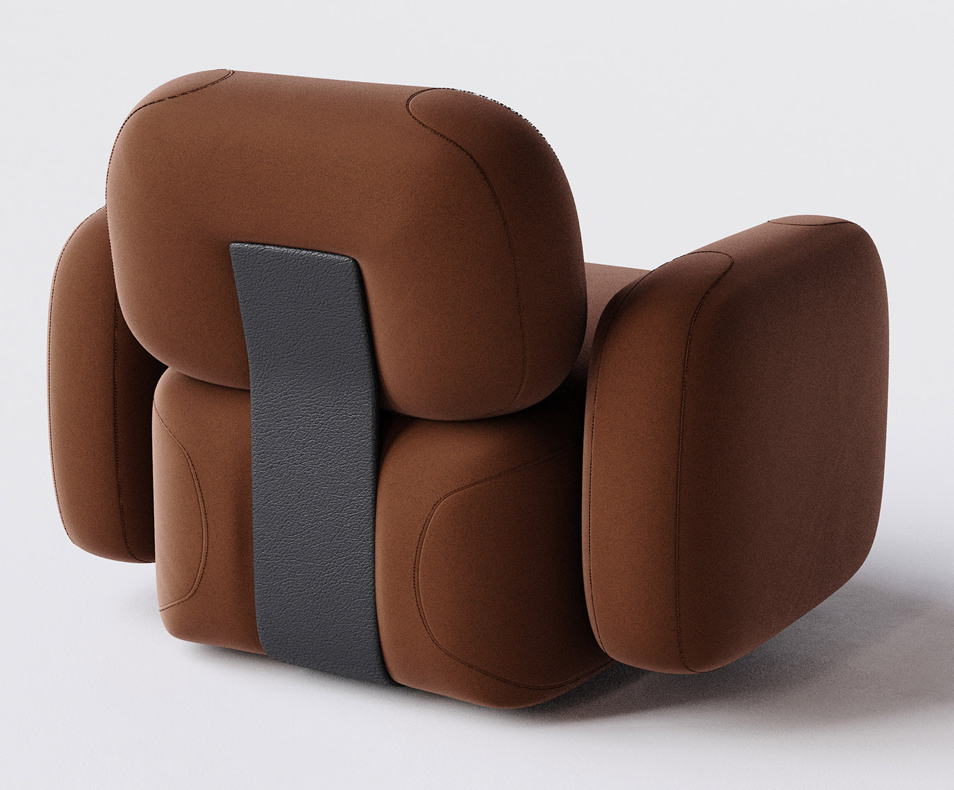 Poltrona Aurora Marrom image number 3