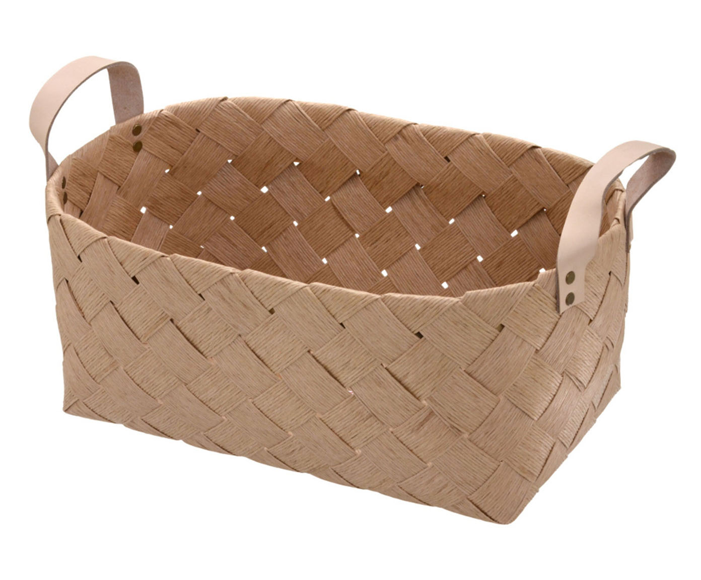 Cesta Decorativa Bege image number 0