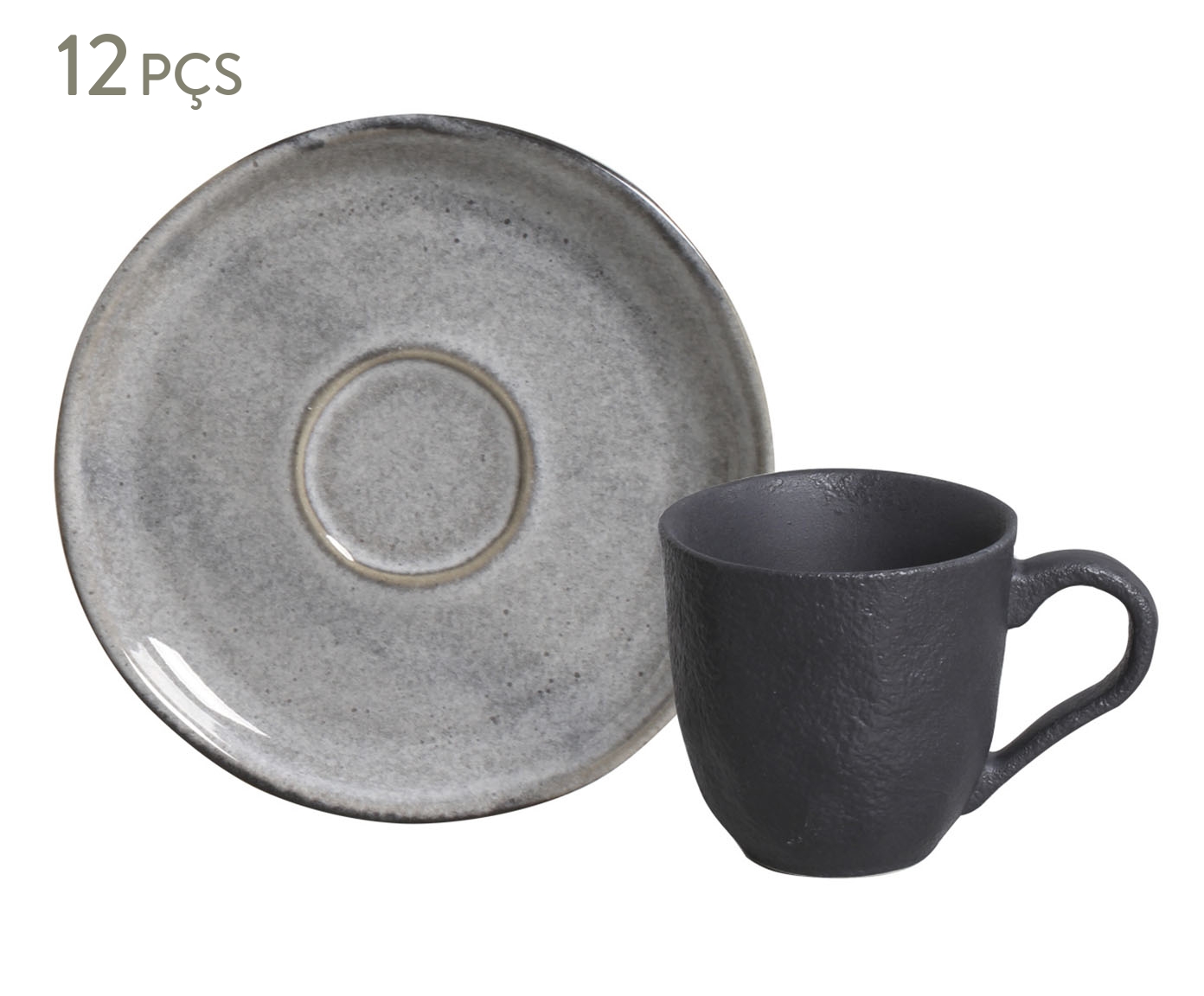 Jogo de X&iacute;caras para Caf&eacute; Bio Dust Cinza - image 0