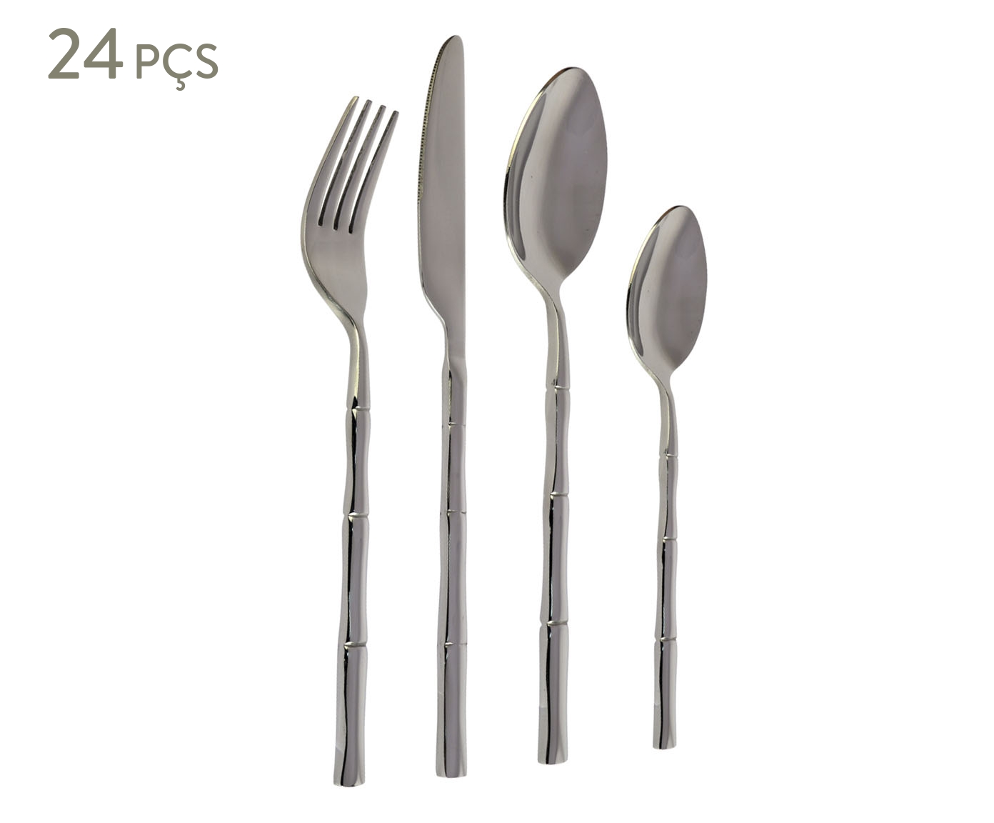 Faqueiro em Inox Steel Wood image number 0