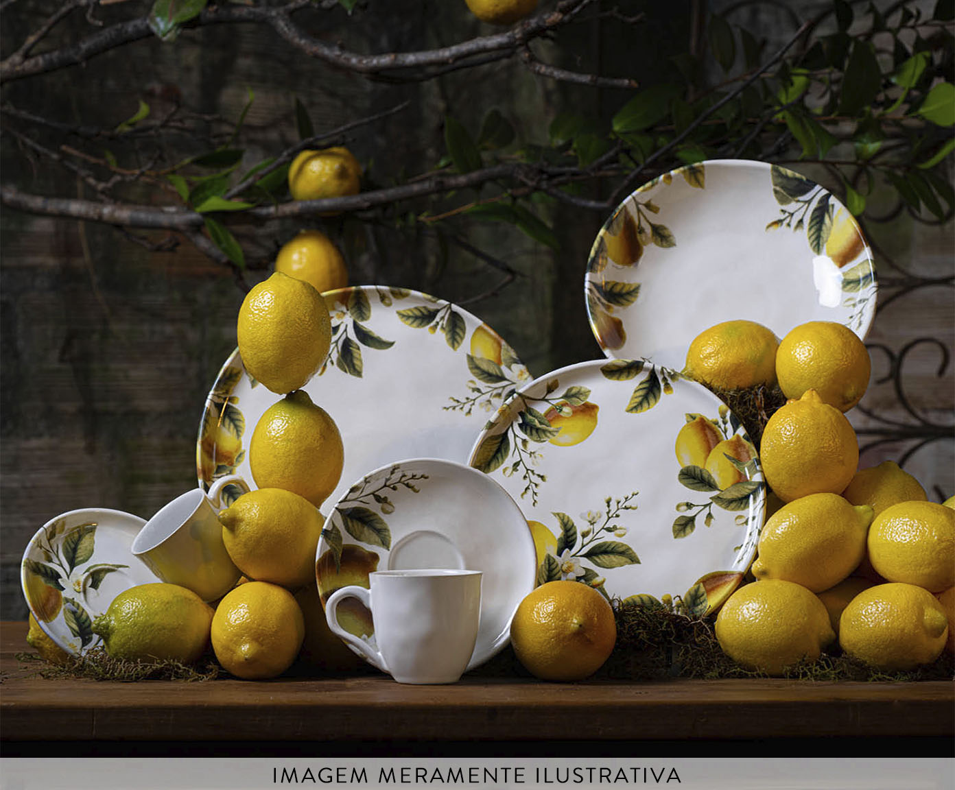 Jogo de Pratos para Sobremesa Bio Limonata Frutas image number 2