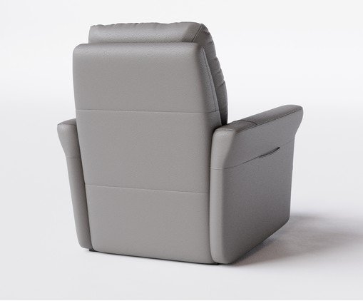Poltrona Blend com Lift Couro Cinza - image 1
