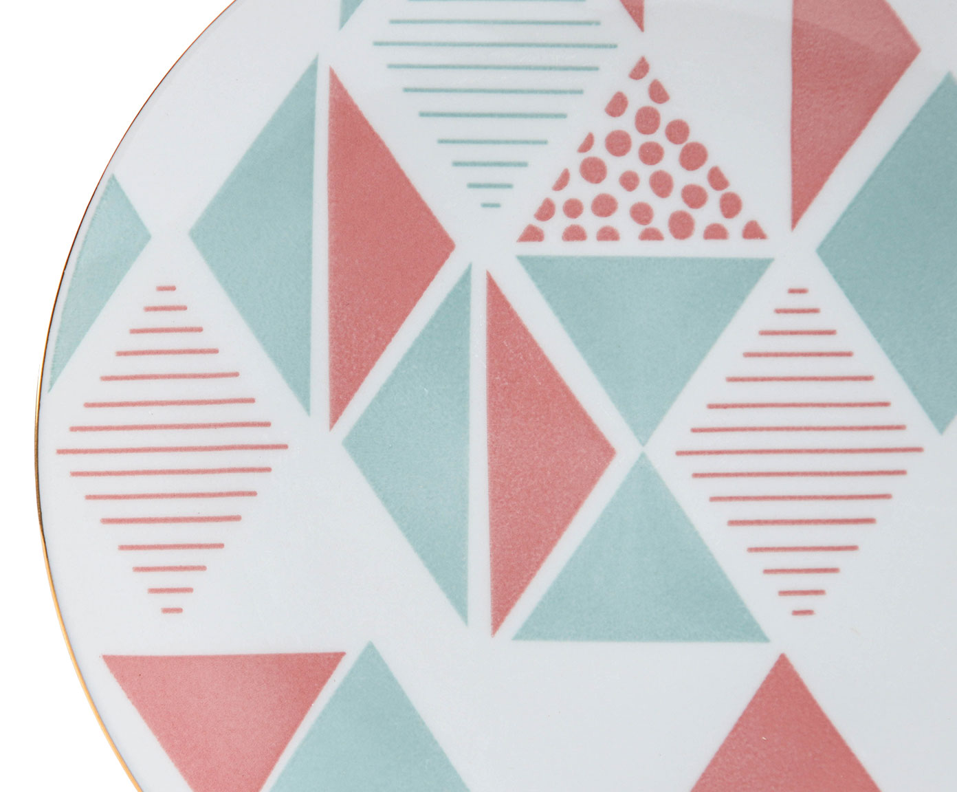 Prato para Sobremesa em Porcelana Vic Branco - 2X21,5cm image number 1