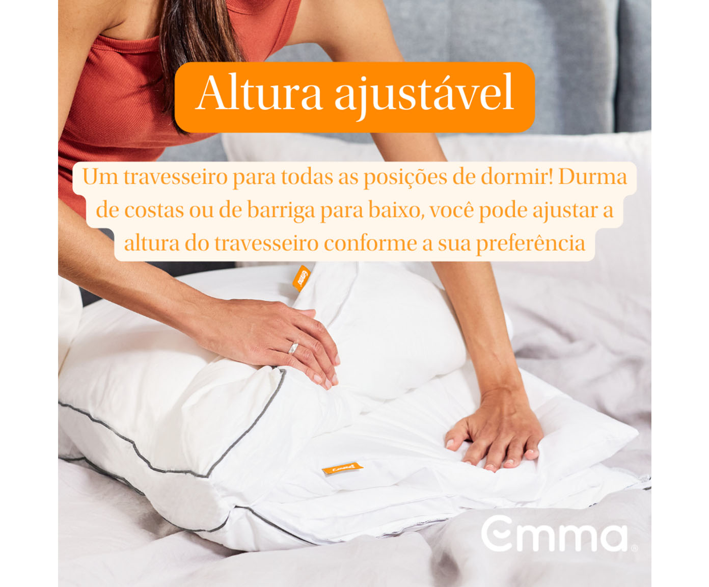 Travesseiro Altura Ajust&aacute;vel Emma - 50X70cm image number 2