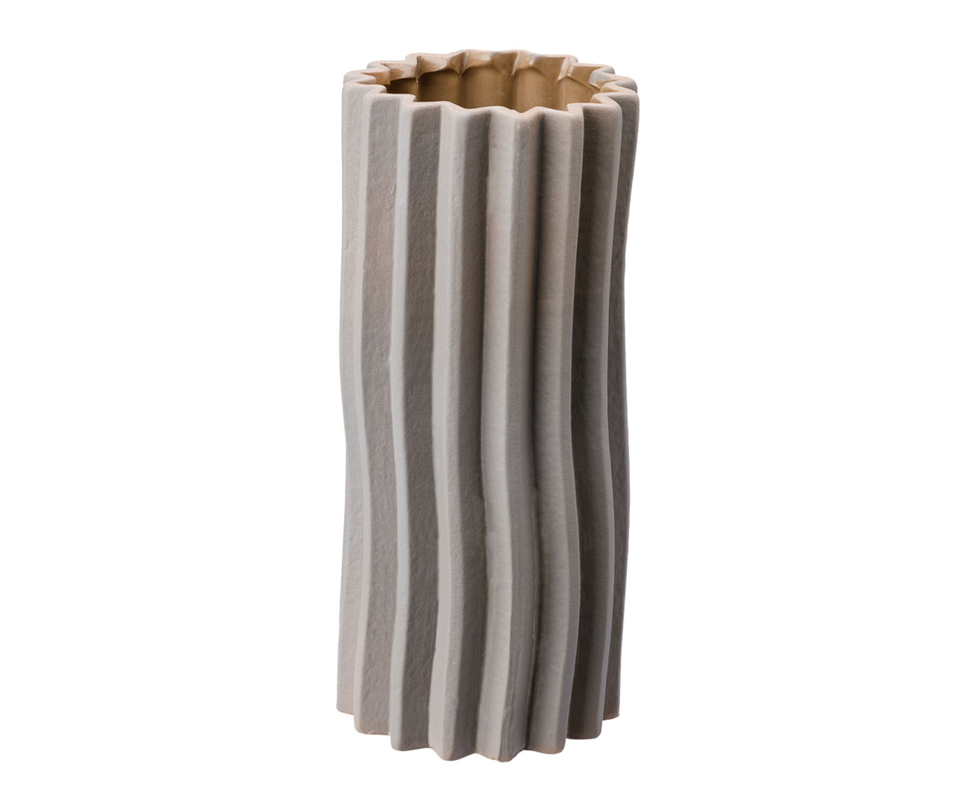 Vaso Cer&ecirc;mico Redondo Listras Fendi image number 0