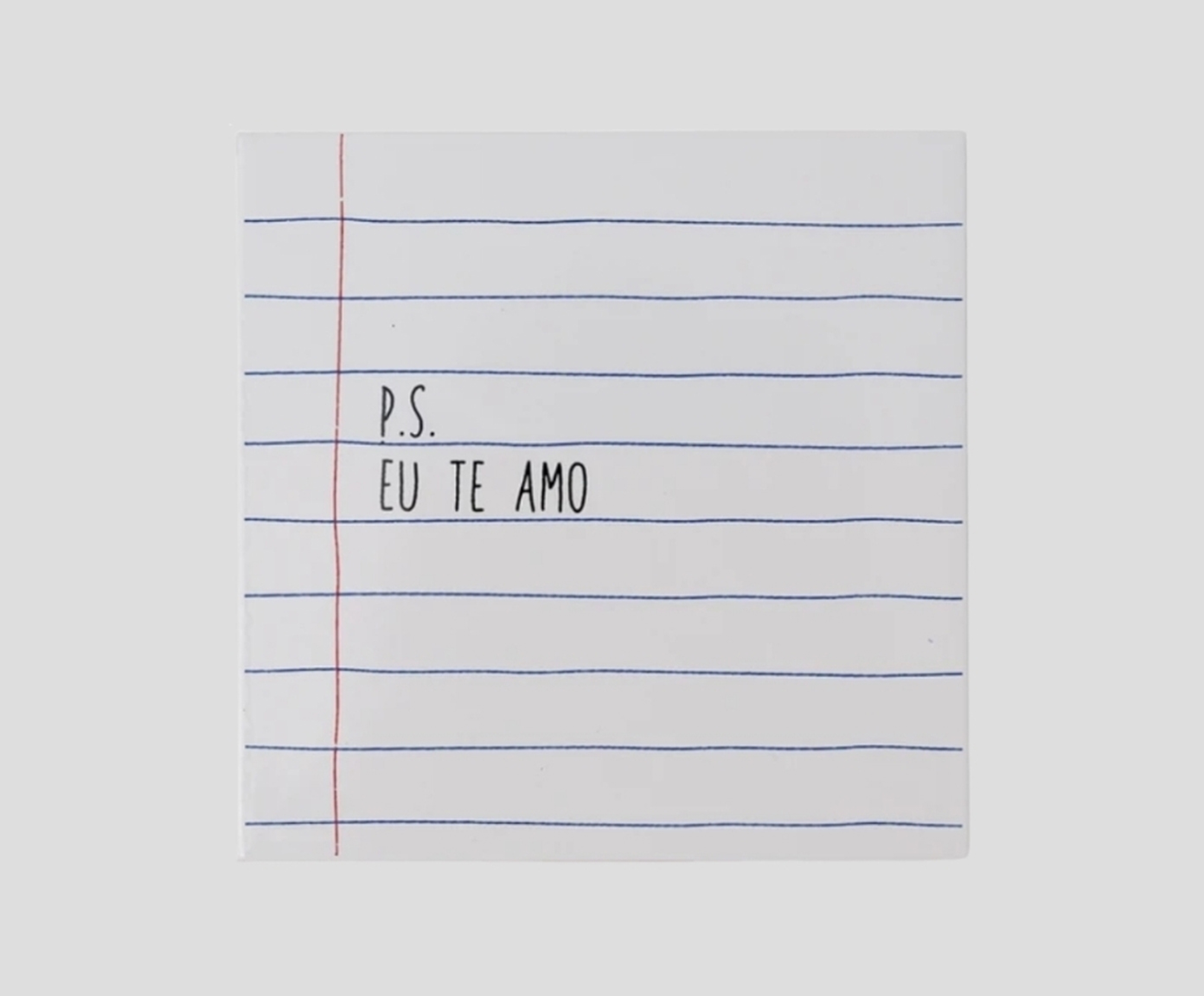 Azulejo Decorativo "P.S. Eu Te Amo" image number 1