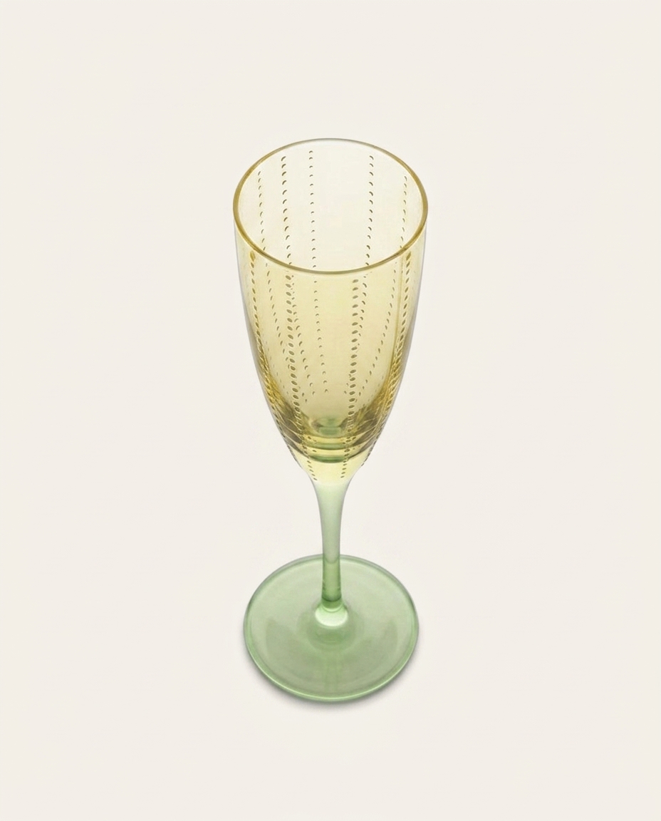 Ta&ccedil;a para Champanhe Firenze Amarelo e Verde image number 6