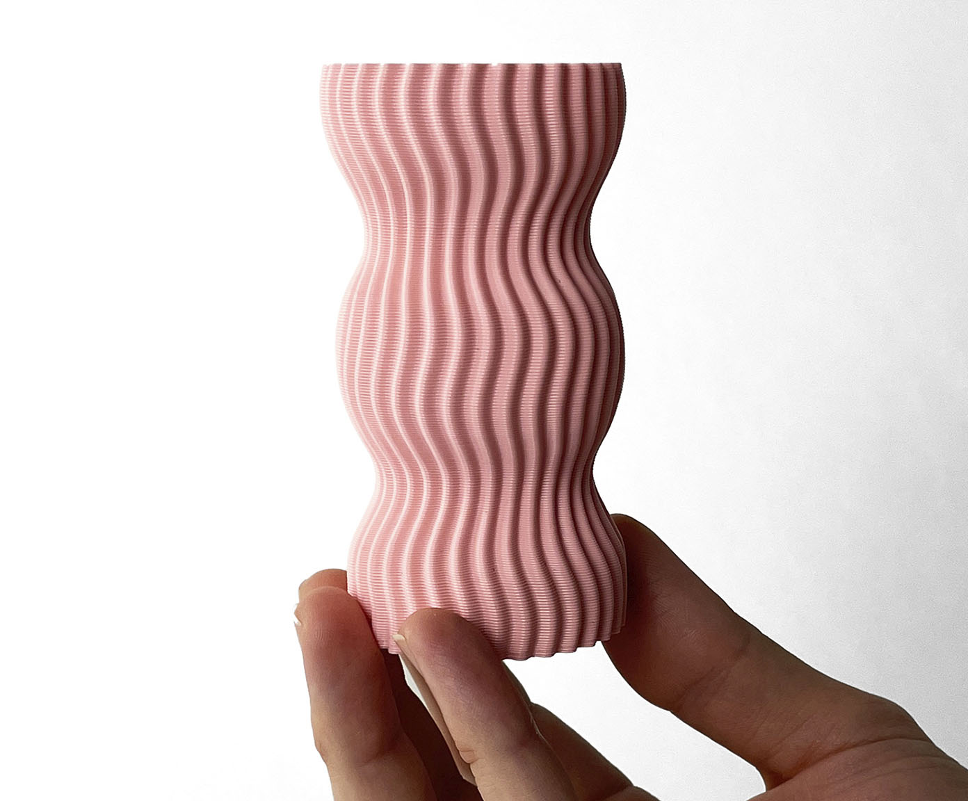 Mini Vaso Onda 3 Rosa image number 3