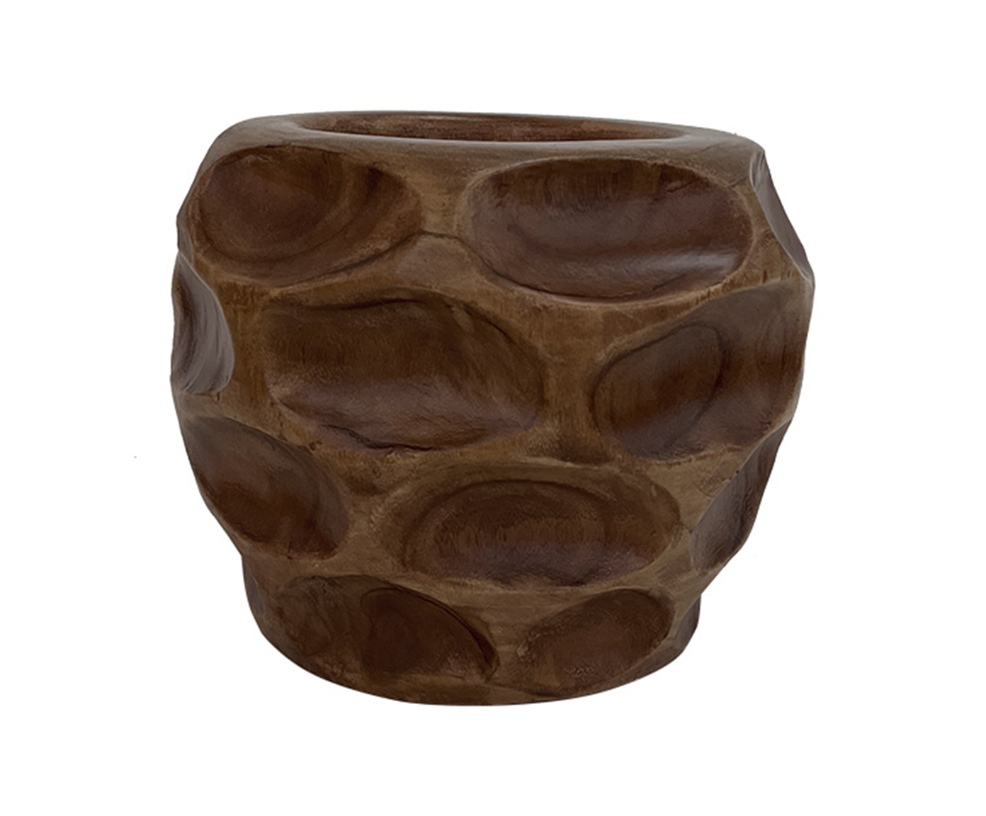 Vaso Decorativo Buco Marrom image number 0