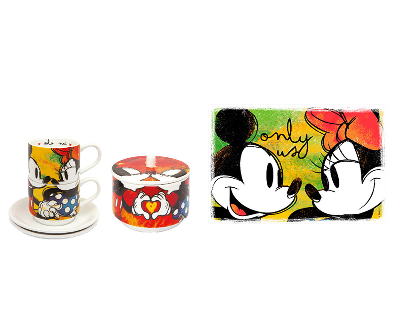 Jogo para Servir Mickey e Minnie Verde image number 0