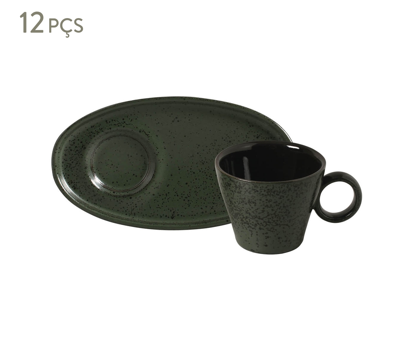 Jogo de X&iacute;caras para Caf&eacute; Neo Oval Greenery - image 0