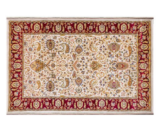 Tapete Turco Babil Sarigazi Creme e Vermelho image number 0