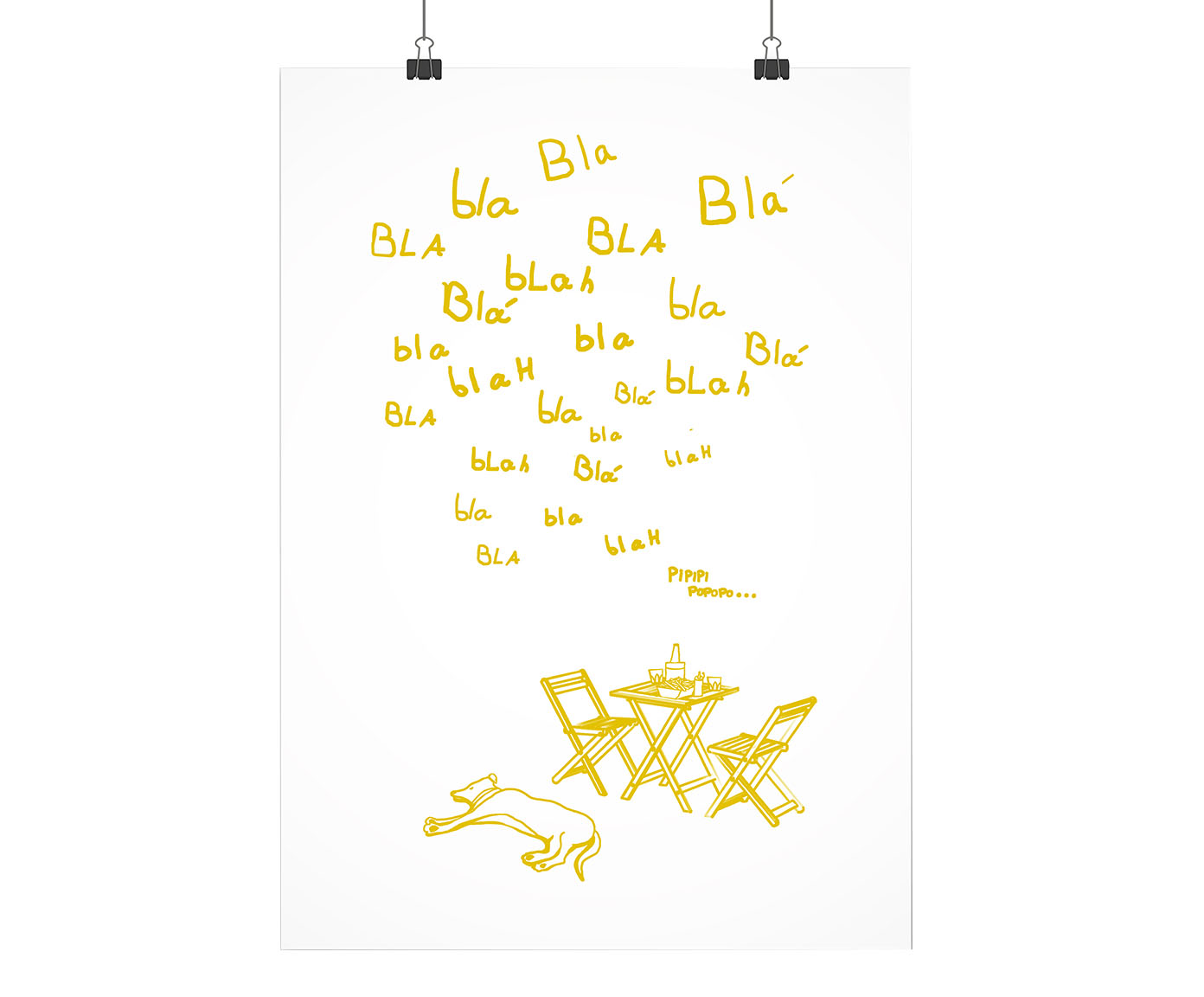 Poster Bote-C&atilde;o Amarelo image number 0