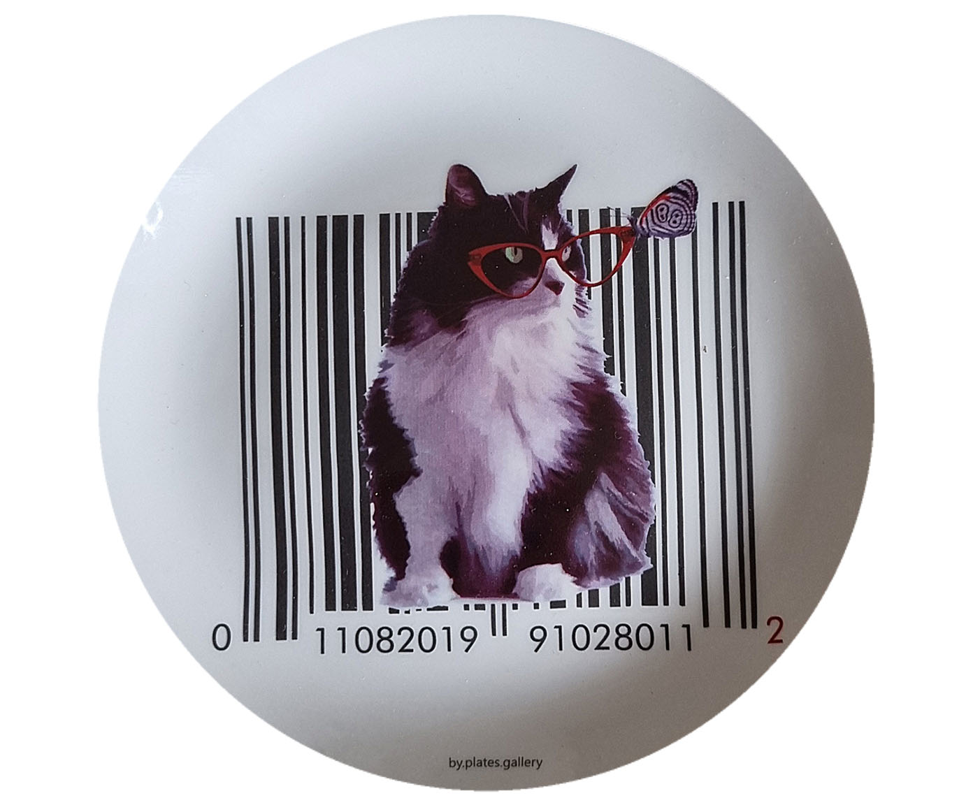 Prato de Porcelana Bar Code Mirella - image 0