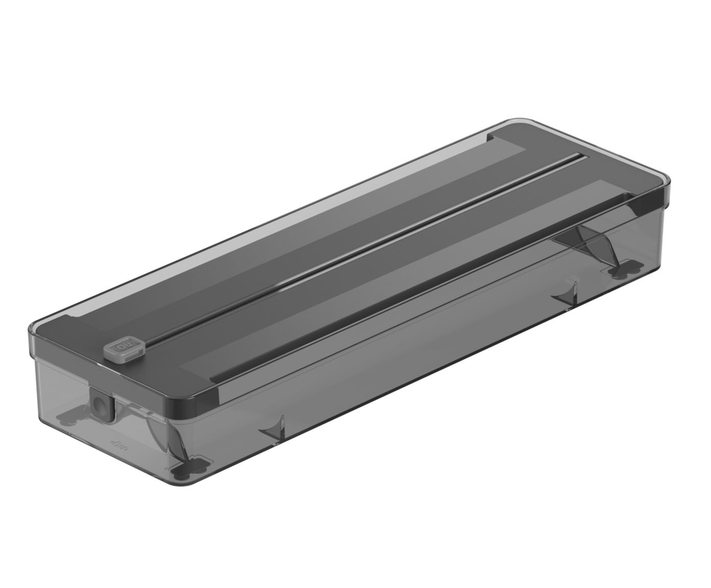 Organizador de Rolos Duplo Clear - Preto Fechado - image 0