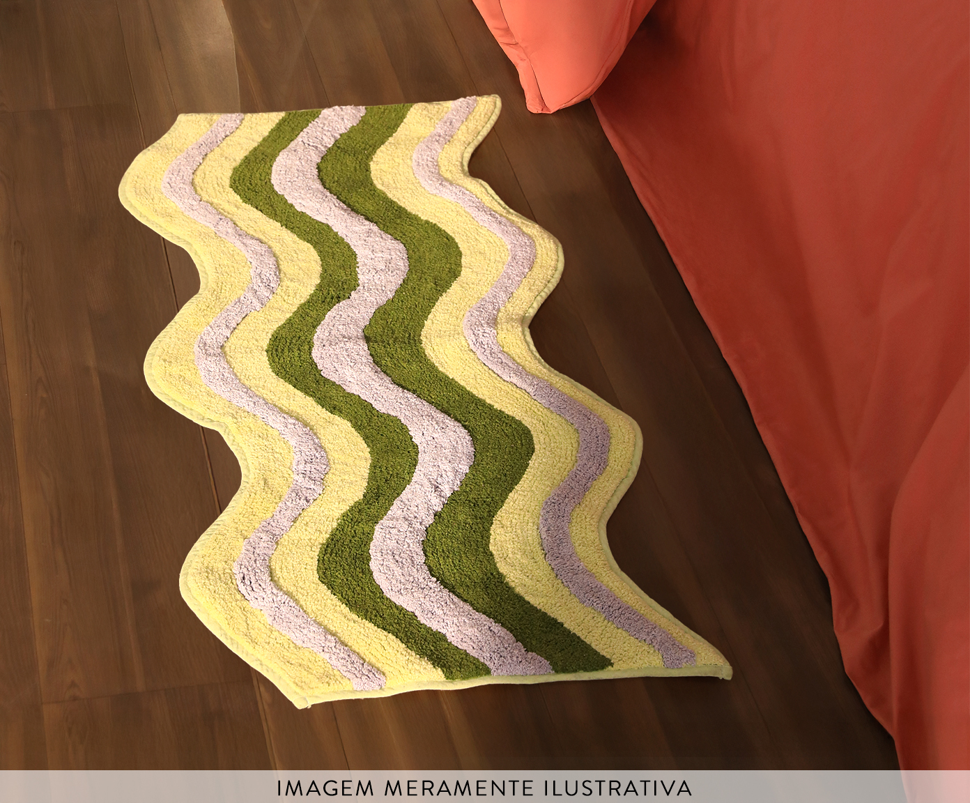 Tapete de Banheiro Wave Colorido - image 1