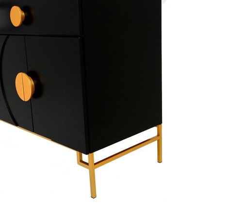 Buffet Duo Cerchio D'Oro - Preto image number 5