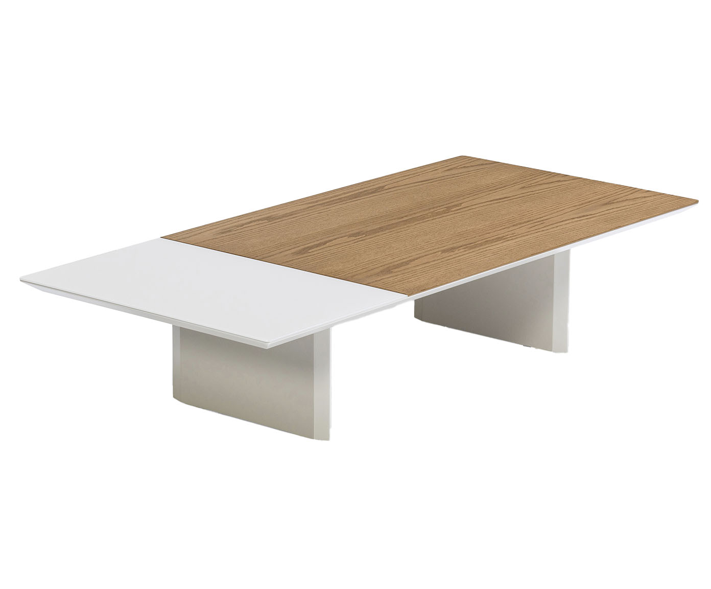Mesa de Centro Retangular Nina Am&ecirc;ndoa e Off-White - image 0