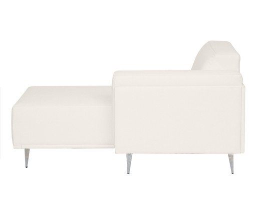 Sof&aacute; Modular com Chaise Ant&ocirc;nio Ch&aacute; Branco image number 6
