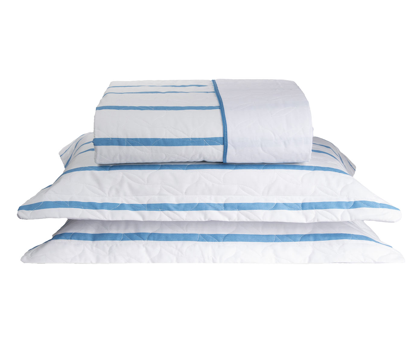 Cobre-leito Dupla Face Tous Les Jours Estampado Listra Pijama Azul image number 0