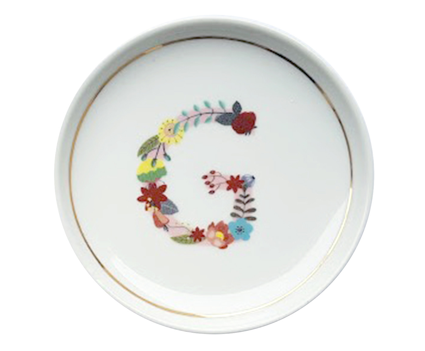 Prato Decorativo em Porcelana Letra G image number 0