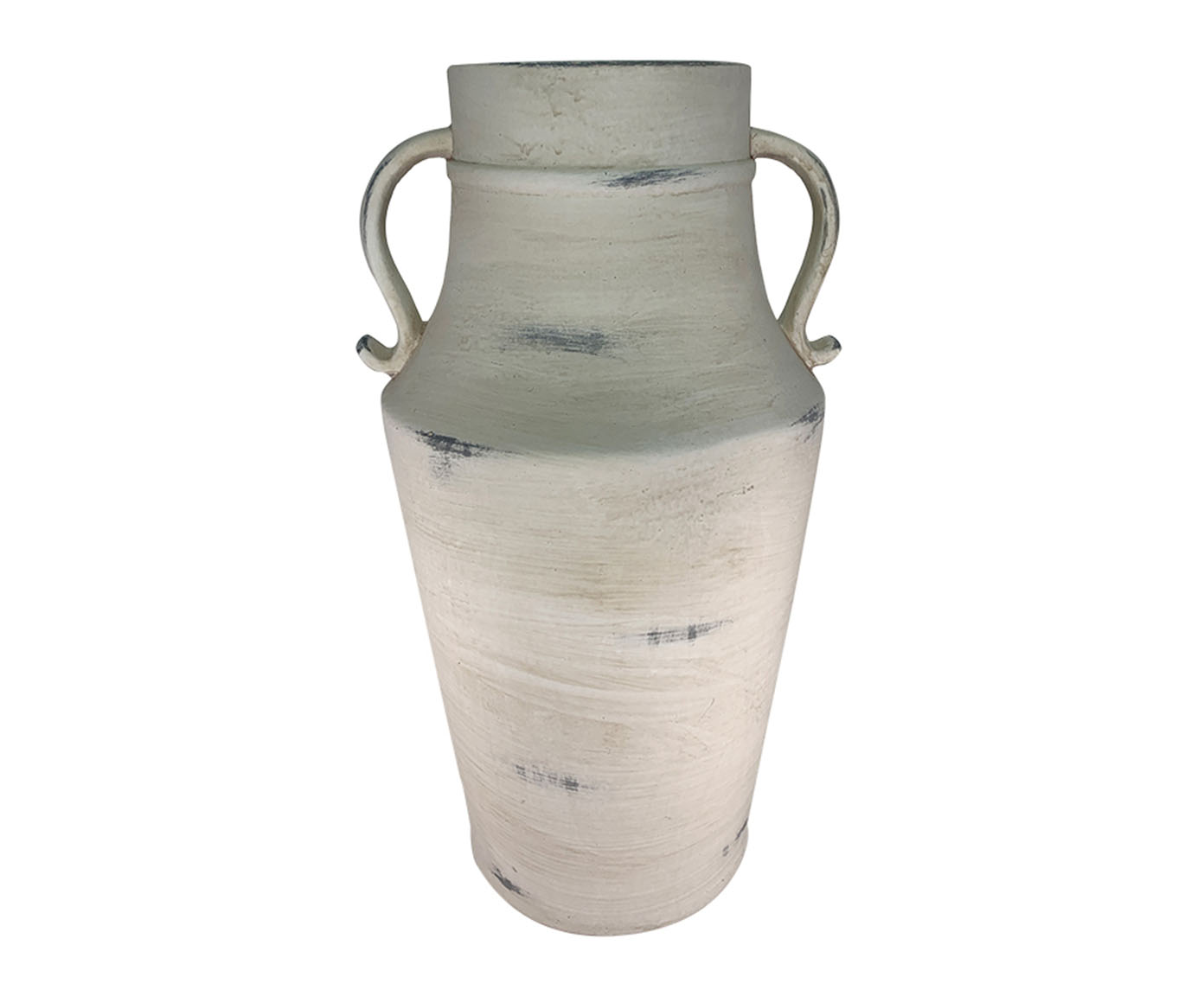 Vaso em Cer&acirc;mica R&uacute;stico I - Branco - image 0