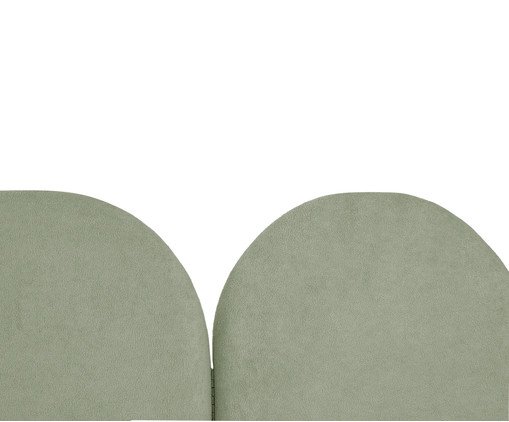 Cabeceira em Boucle Aveludado Arco Embrace Verde image number 3