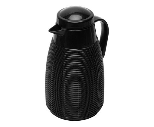 Garrafa T&eacute;rmica Rattan Preto image number 1