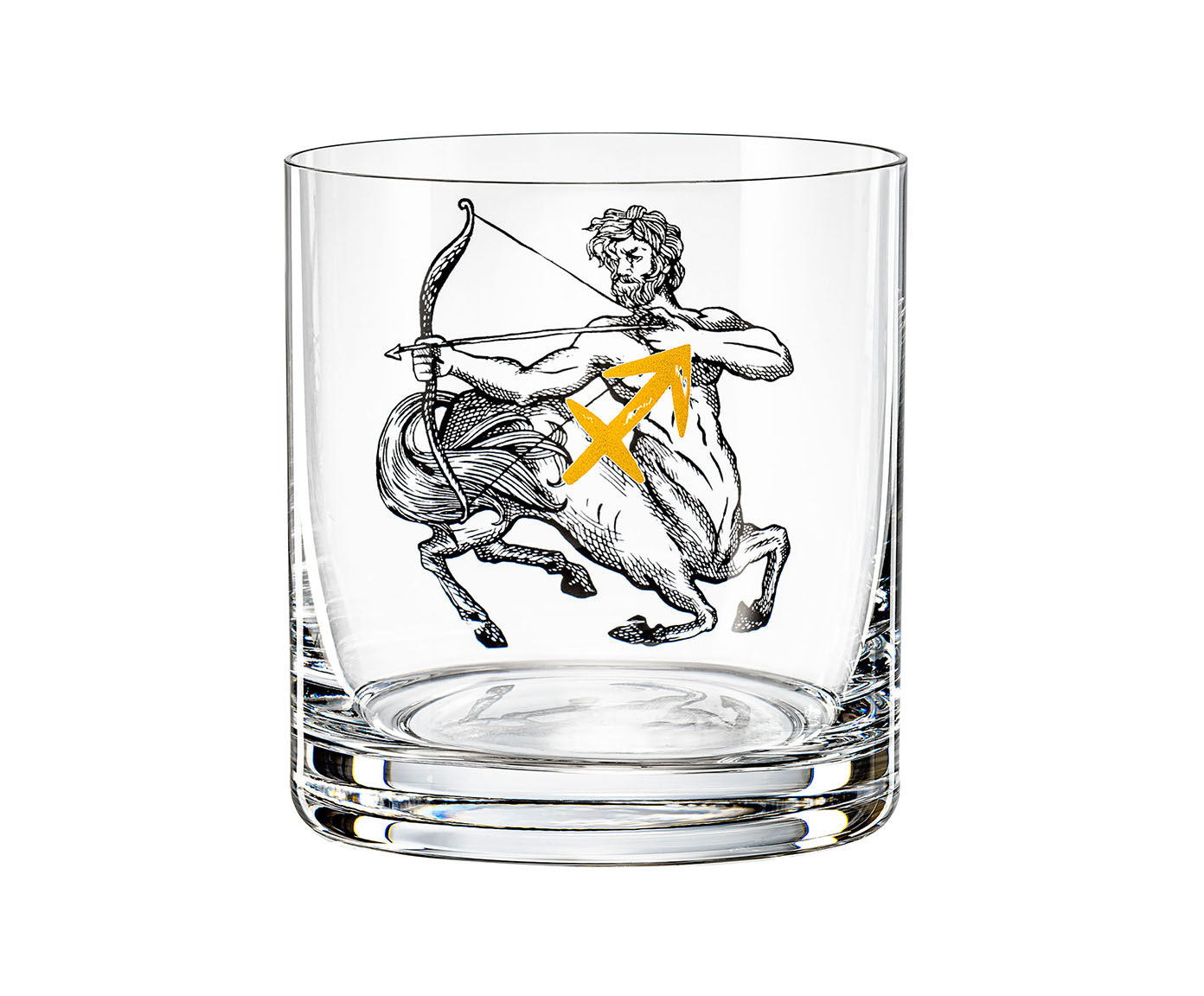 Copo Baixo Zodiac Sagit&aacute;rio em Cristal Ecol&oacute;gico - image 0
