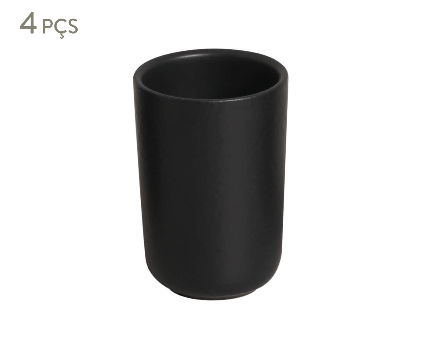 Jogo de Copos Neo Preto Matte - image 0