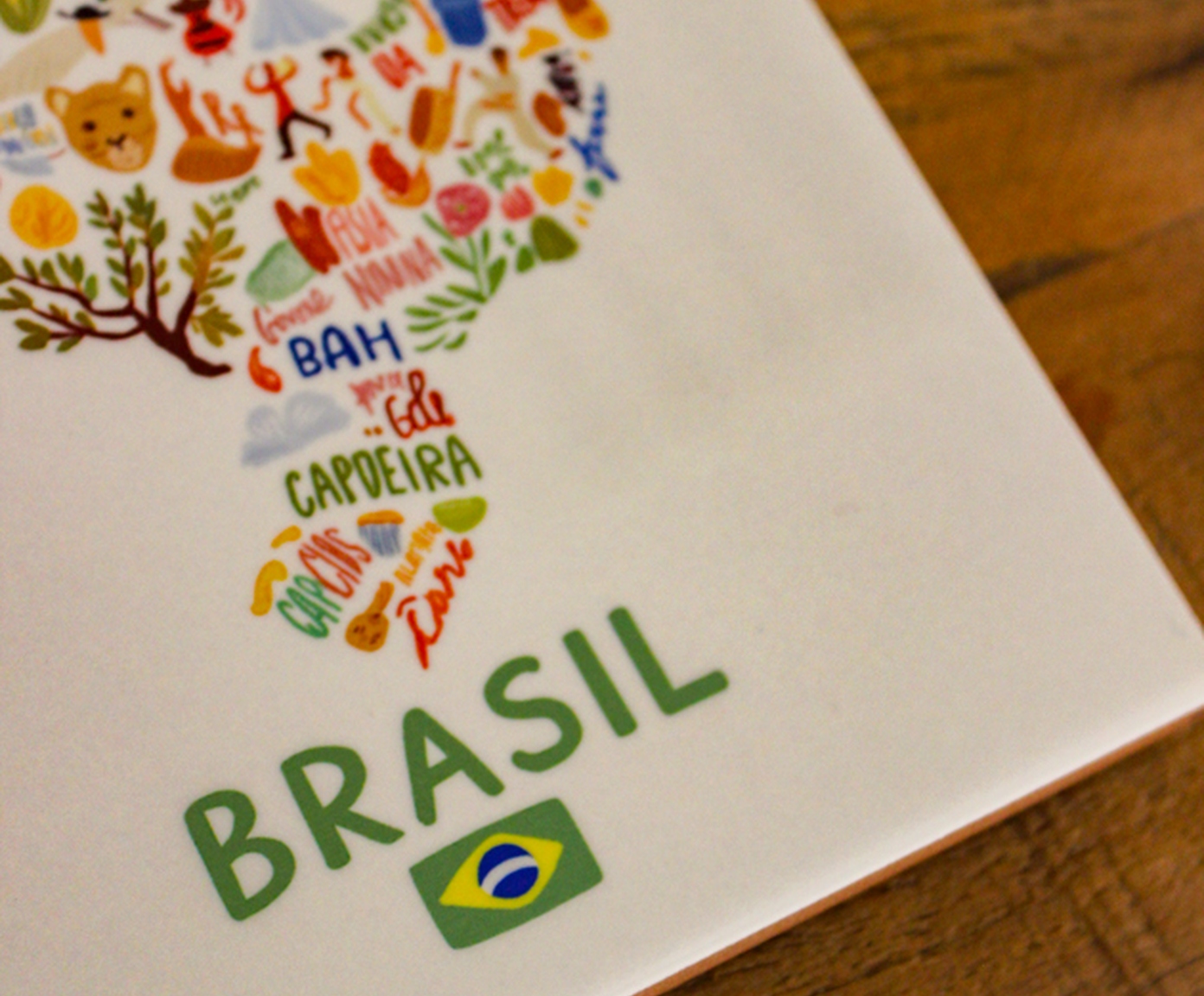 Azulejo Decorativo "Mapa do Brasil" image number 2
