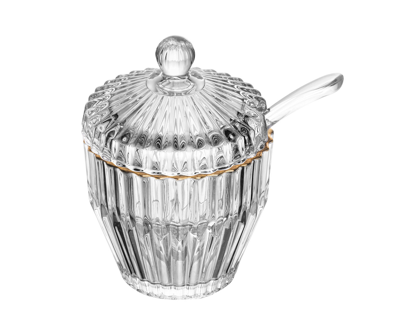 A&ccedil;ucareiro em Cristal com Fio de Ouro Imperatriz - image 1