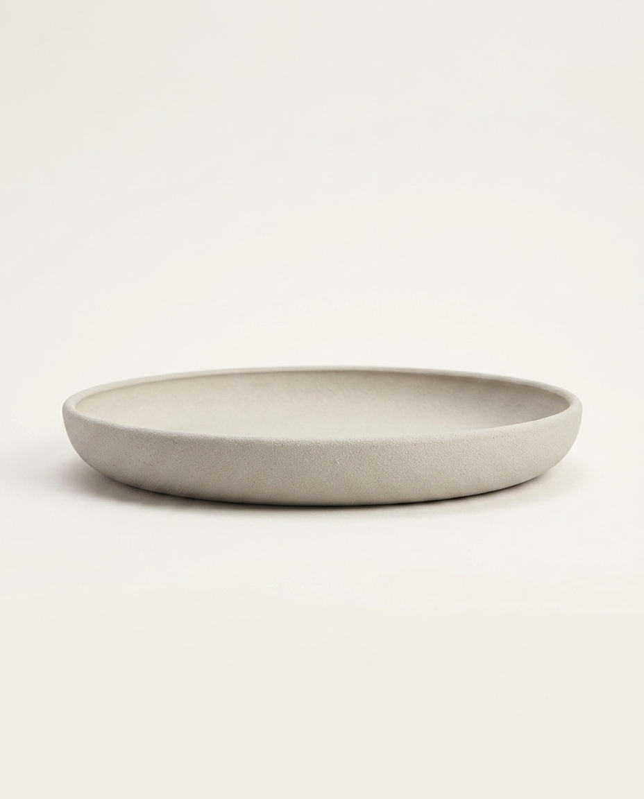 Bandeja Decorativa Diz Off-White Pequena image number 3