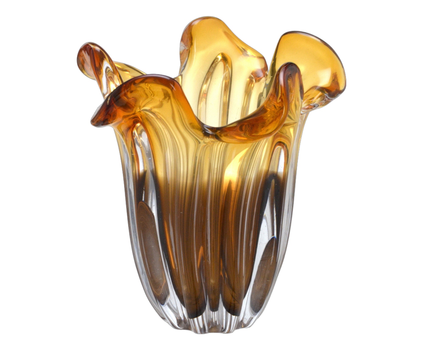 Vaso Decorativo Arvion &Acirc;mbar e Marrom image number 1