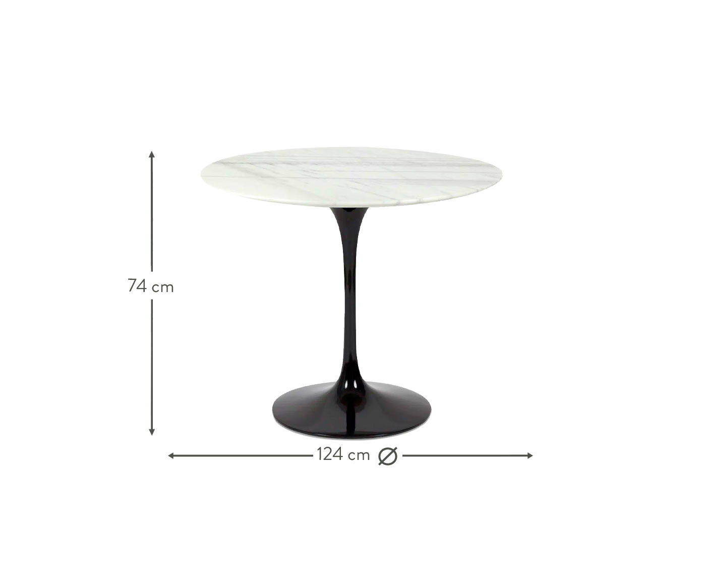 Mesa Saarinen Redonda Espirito Santo Base Preta image number 5