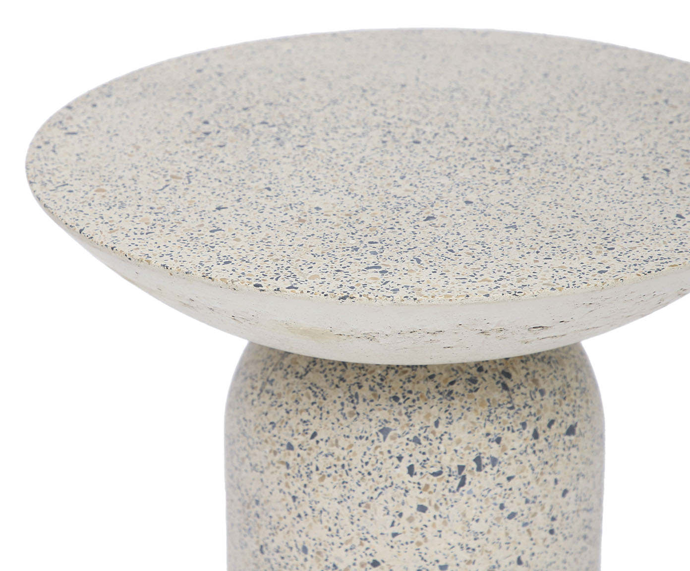 Mesa Lateral M&eacute;dia Brut em Granilite -  Branco image number 3