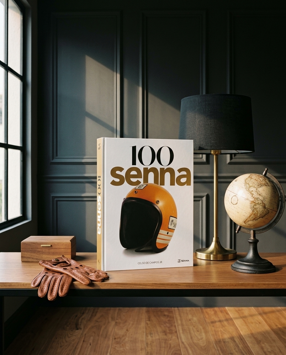 Livro "100 Senna Edi&ccedil;&atilde;o Especial 30 Anos -Capacete" - image 1