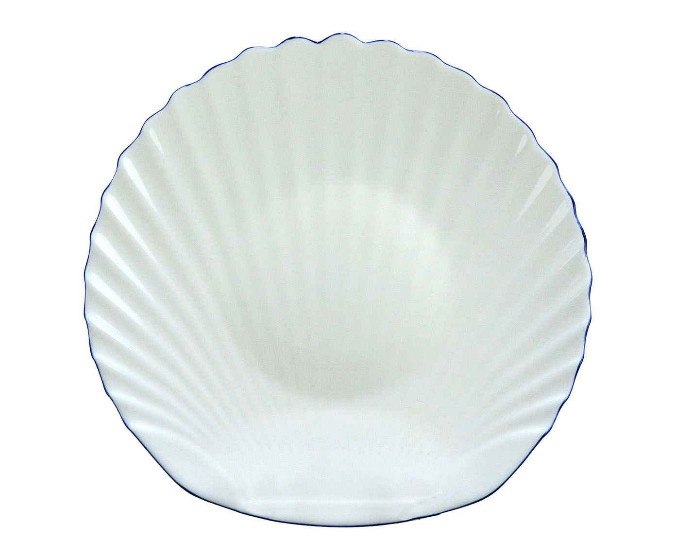 Prato Raso com Filete Azul Concha - image 0