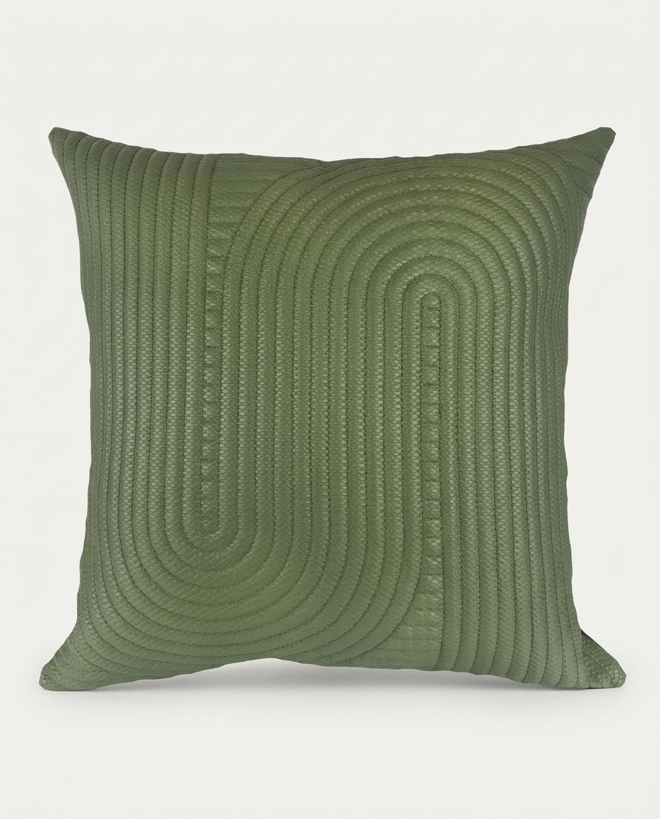 Almofada em Couro Snake Verde image number 2