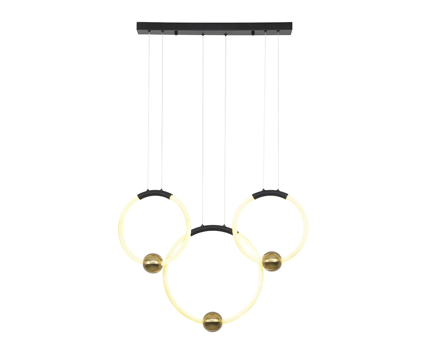 Pendente Mondo Preto e Dourado Bivolt image number 0