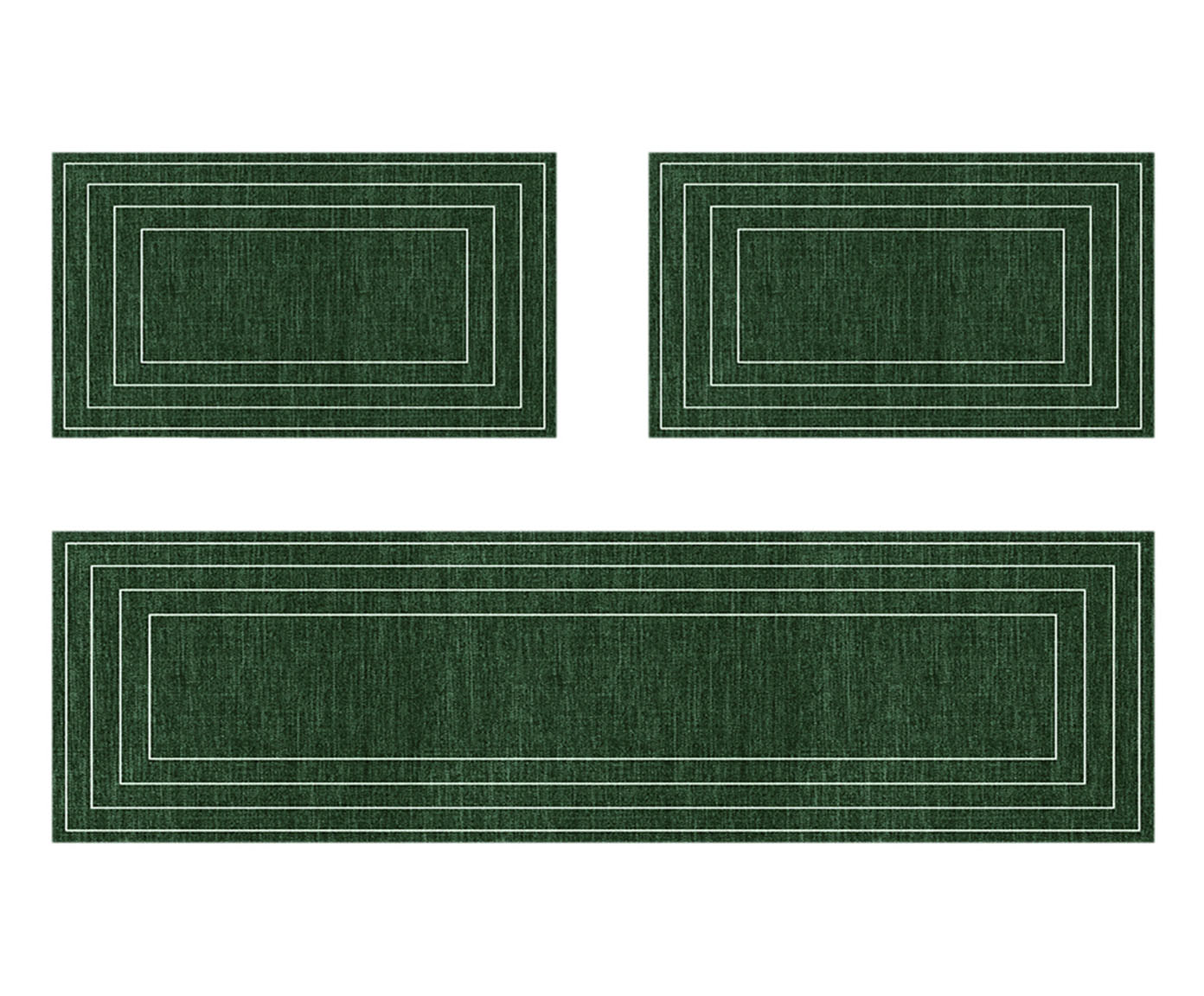 Jogo de Tapetes Affable Verde image number 0